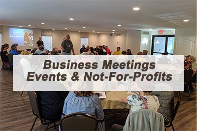 Business Meetings | Events | Not-For-Profits